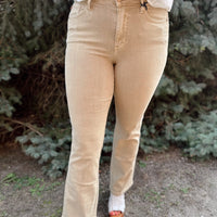 Ryder Khaki Slim Boot Cut Denim