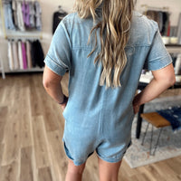 Leena Button Up Romper