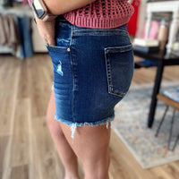 Emma Dark Wash Denim Shorts