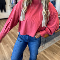 Taylor Oversized Crop Tee