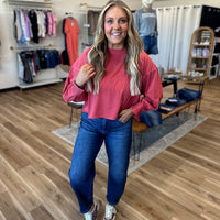 Taylor Oversized Crop Tee