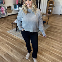 Paige Washed Oversized Cropped Sweater