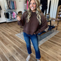 Hollynn Wide Neck Drop Shoulder Sweater