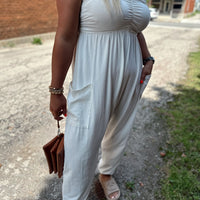 Bay Strapless Cotton Jumpsuit