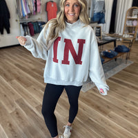Indiana Mock Neck Reversible Sweatshirt