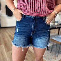 Emma Dark Wash Denim Shorts