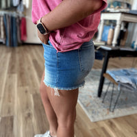 Haven Mid Rise Denim Shorts +