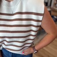 Serena Striped Sweater Vest
