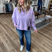 Khloe Henley Sweatshirt