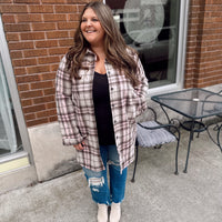 Curvy Piper Pink Shacket