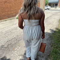 Bay Strapless Cotton Jumpsuit