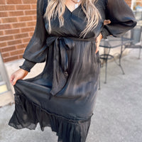 Indie Long Sleeve Midi Dress