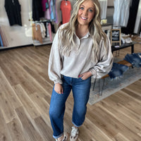 Cady Button Up Collared Pullover