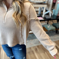 Mace Thermal Waffle Knit Half Zip