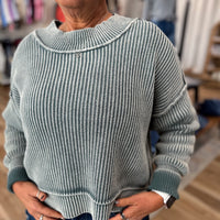 Mia Side Slit Oversized Sweater