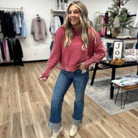 Reagan Acid Wash Knit Sweater