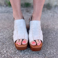 Presley Off White Clog Heel