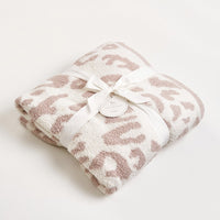 Leopard Plush Throw Blanket