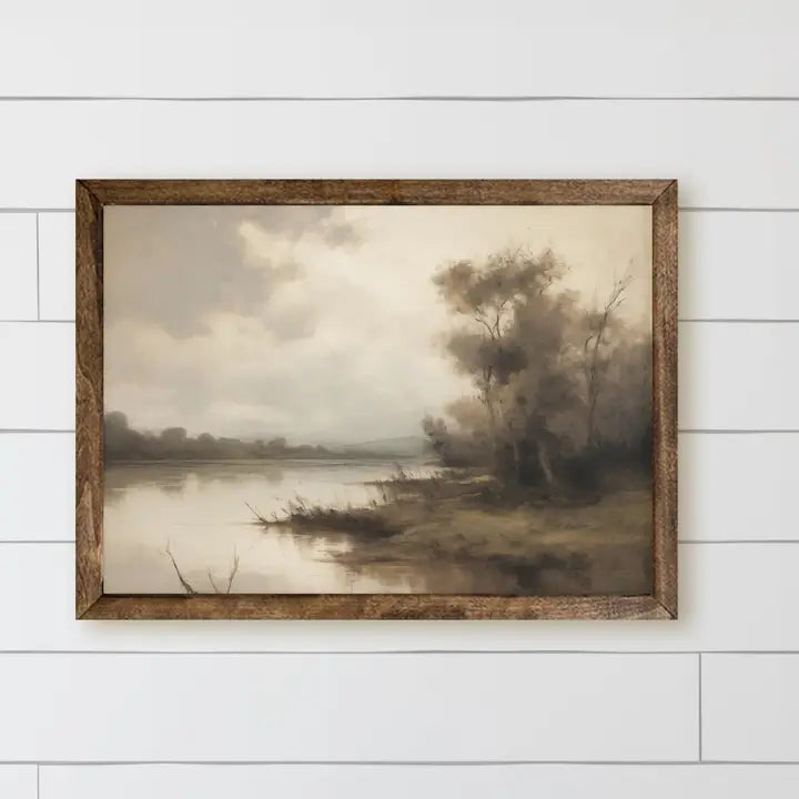 Wooden Frame- Hazy Fall