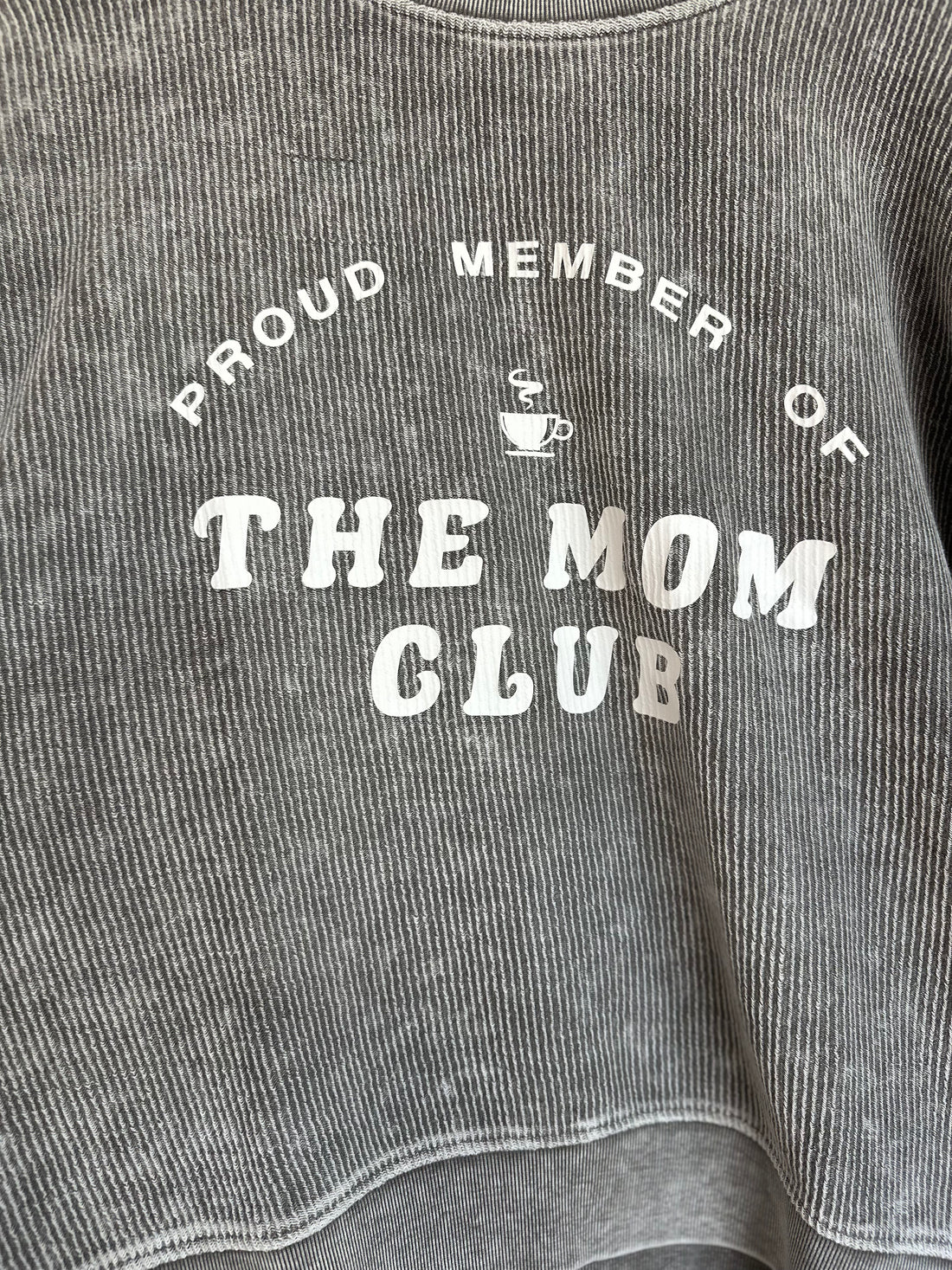 Mom Club Ribbed Crewneck