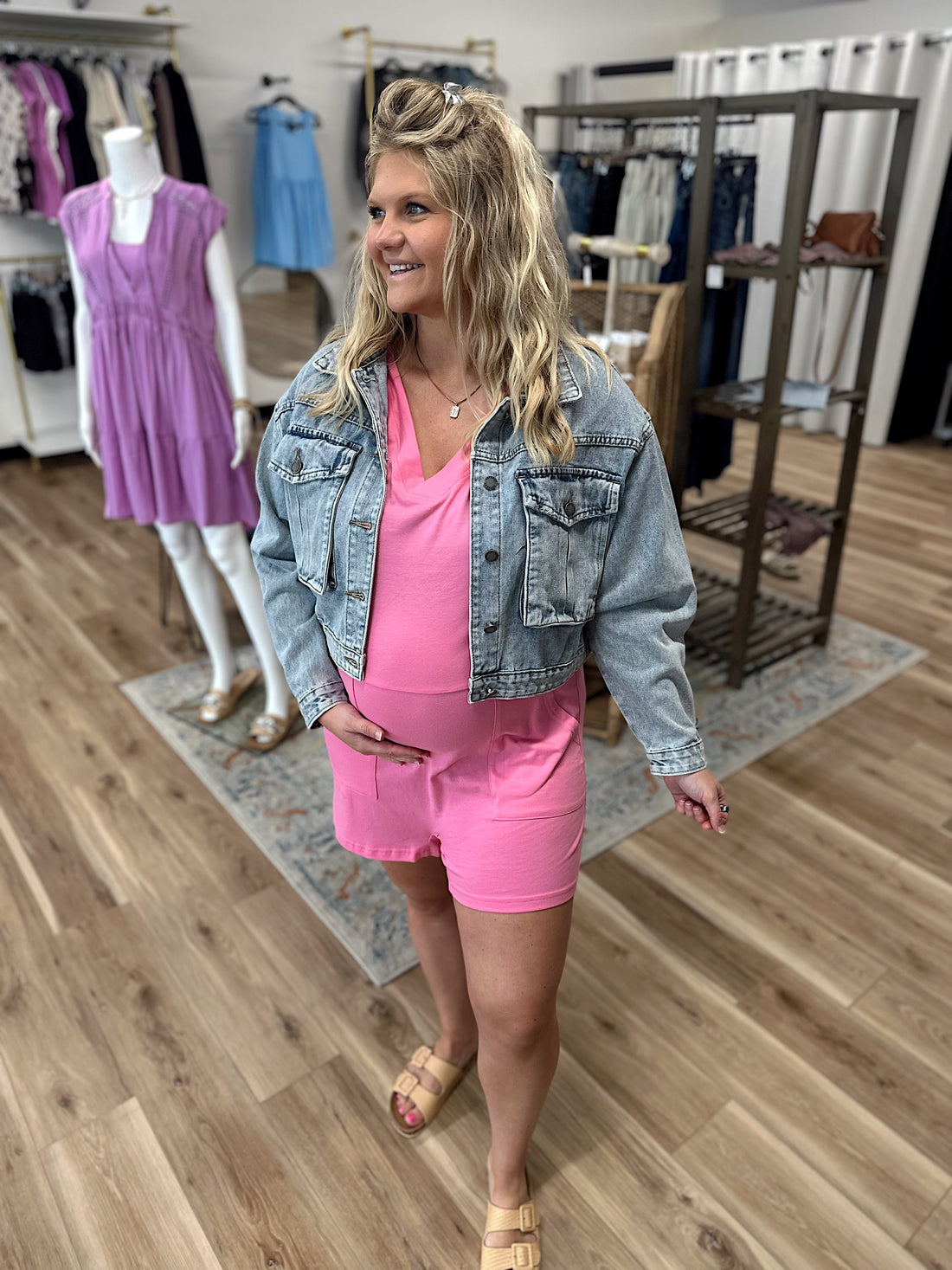 Avery Cropped Denim Jacket