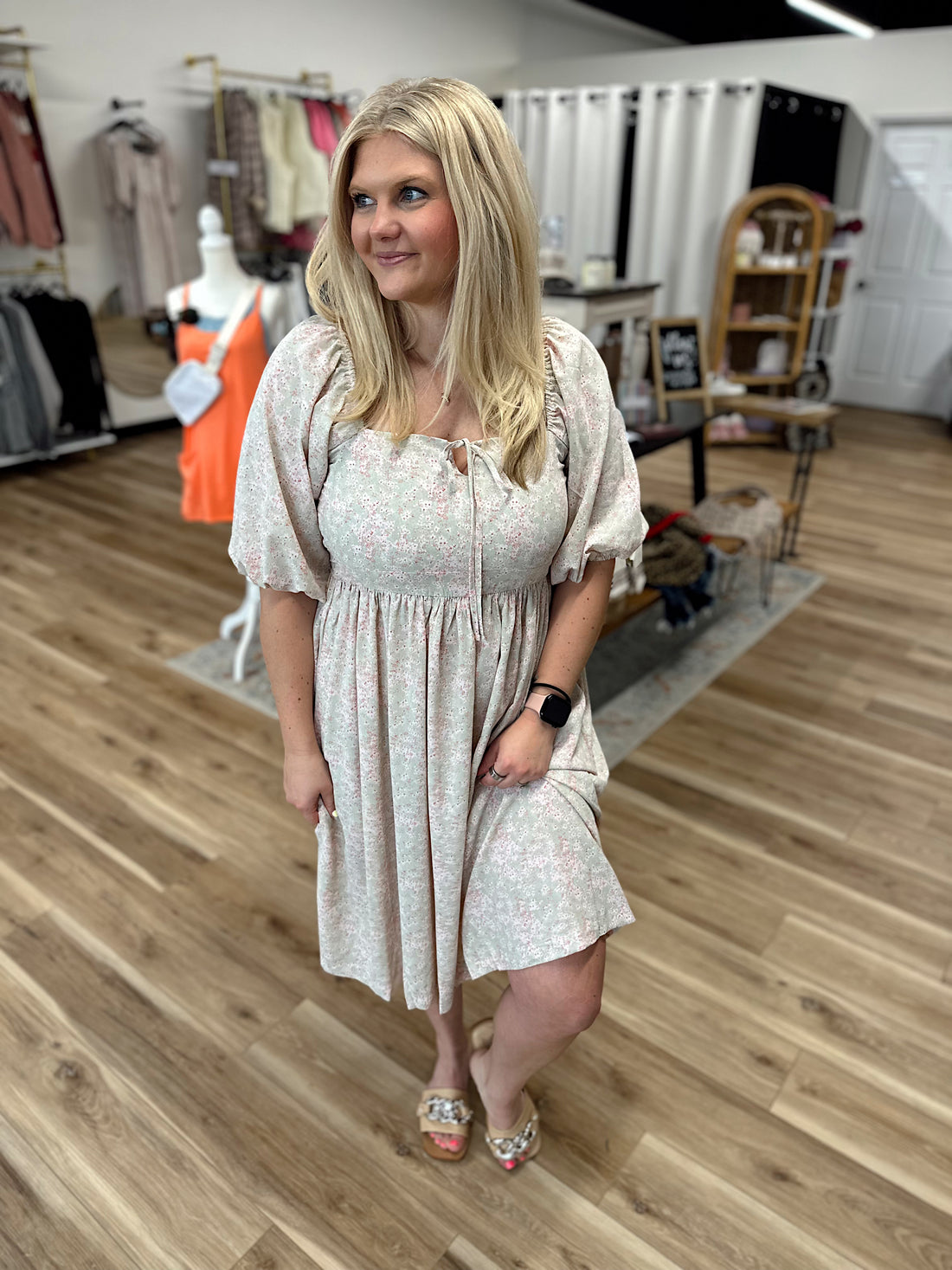 Elsie Floral Babydoll Dress