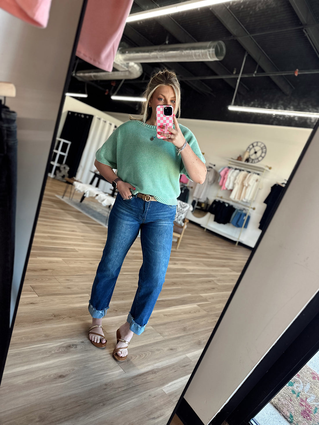 Claire Washed Knit Top