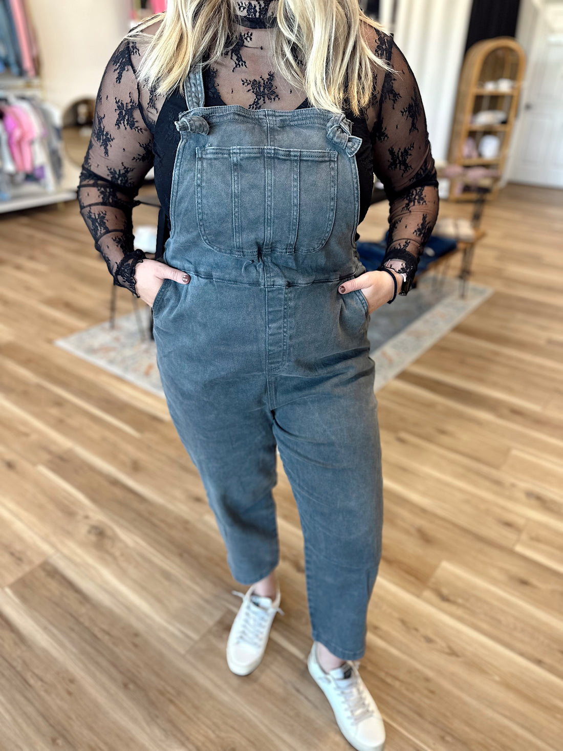 Tara Washed Relaxed Overalls