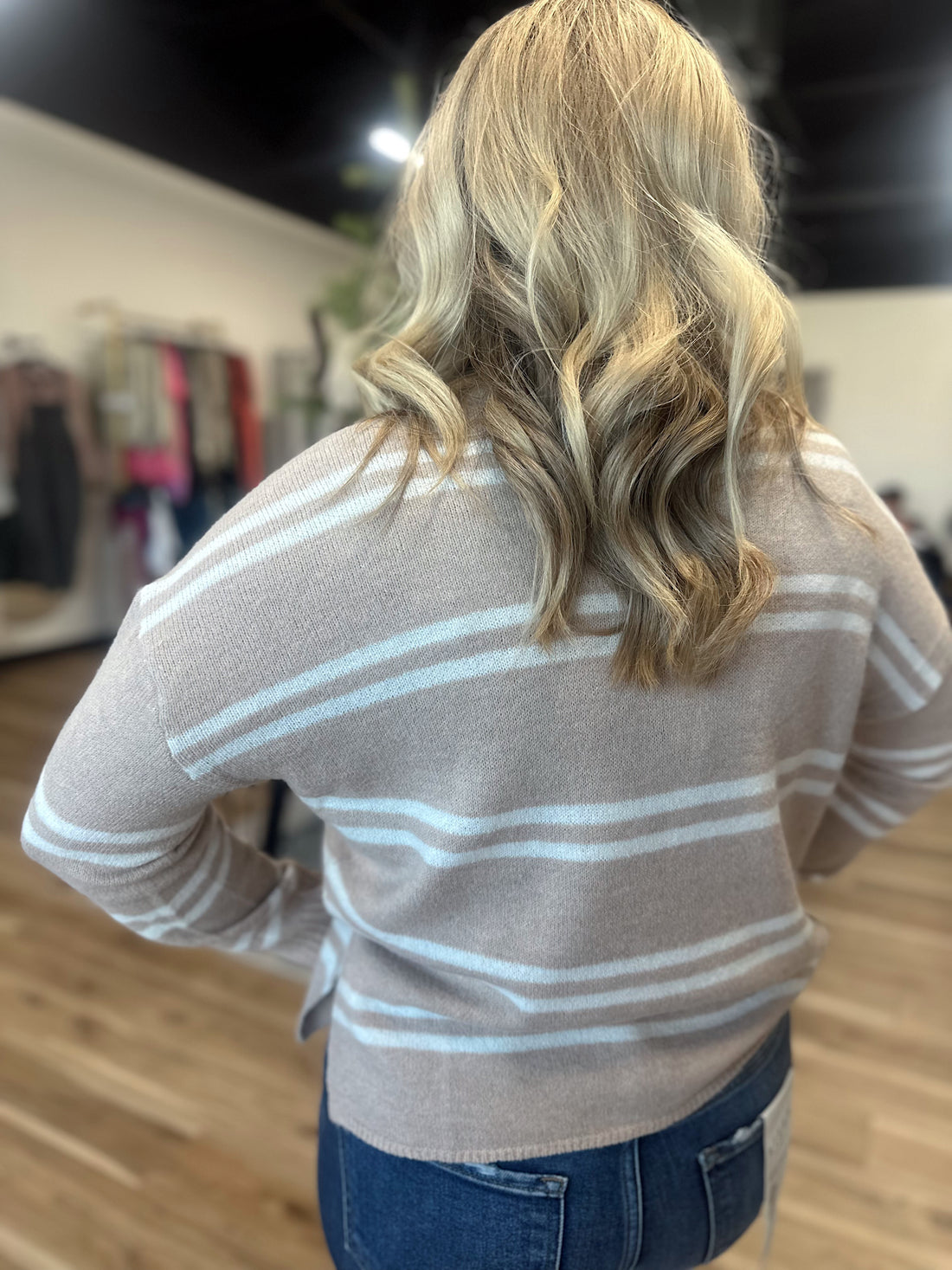 Ryleigh Striped Knit Sweater