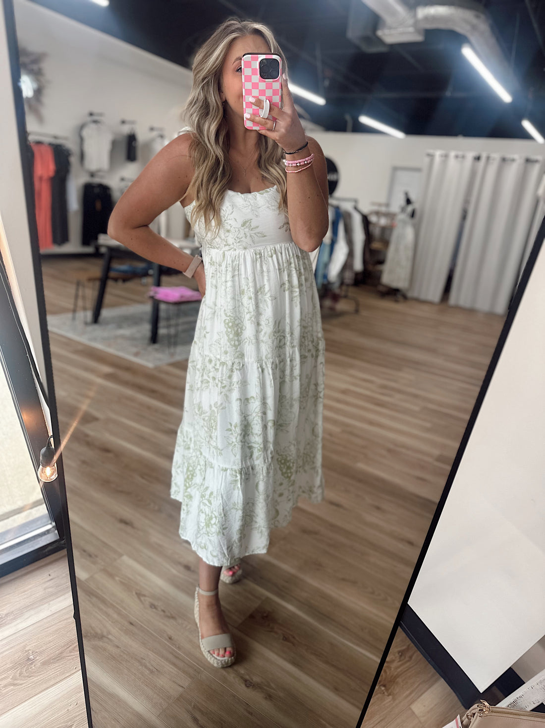 Vineyard Tiered Midi Dress