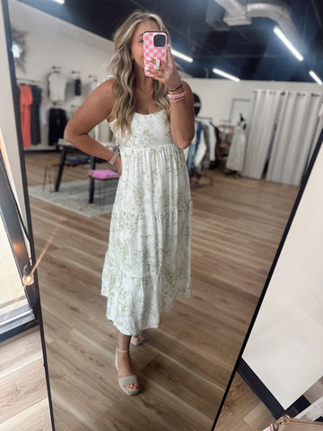 Vineyard Tiered Midi Dress