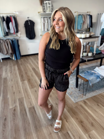 Nina Mineral Washed Shorts