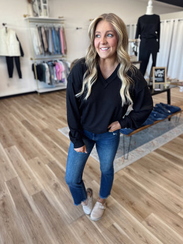 Kassi Relaxed Ribbed Hoodie