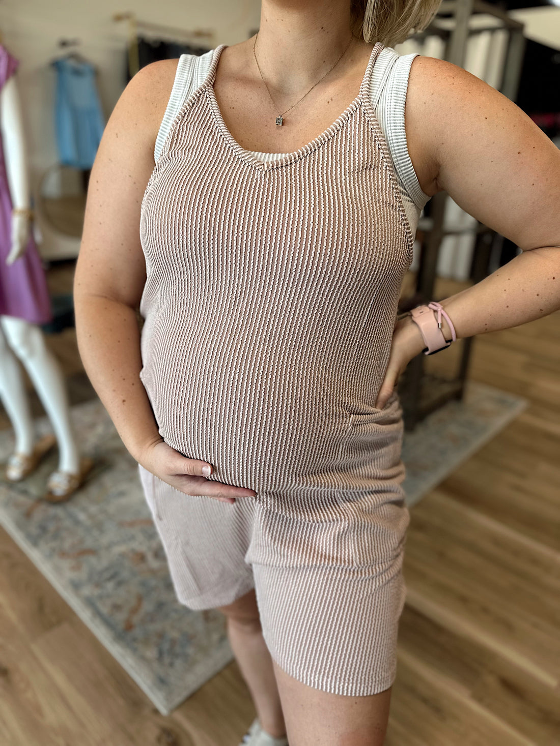 Markie Ribbed Romper