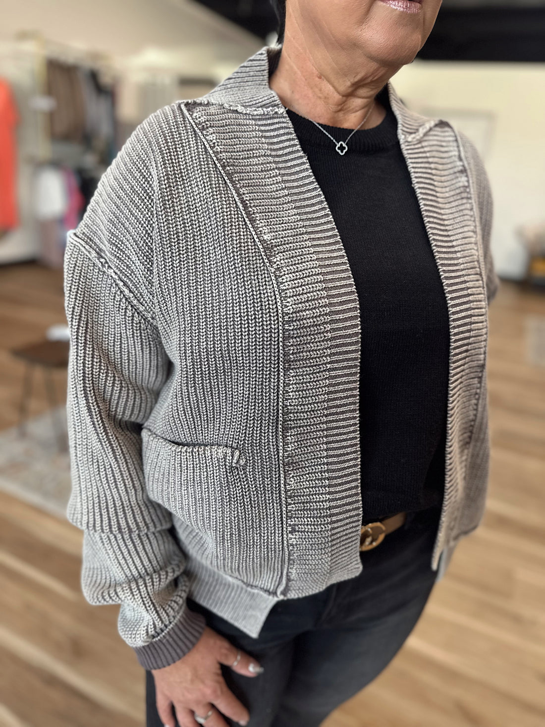 Karrie Dropped Shoulder Cardigan