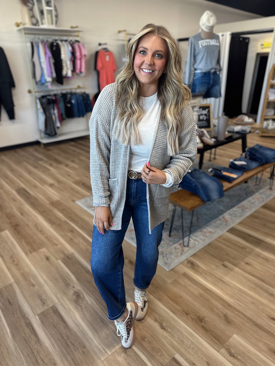 Penny Waffle Knit Cardigan