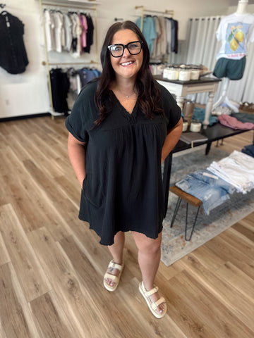 Curvy Elise Gauze Dress