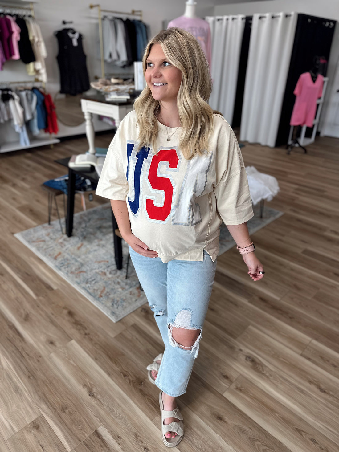 USA Short Sleeve Top