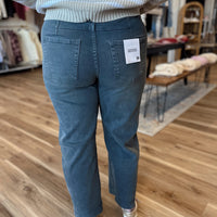 Laken Ash Black Cropped Barrel Denim