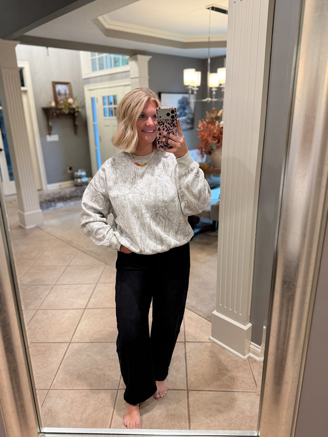 Ally Camo Crew Neck