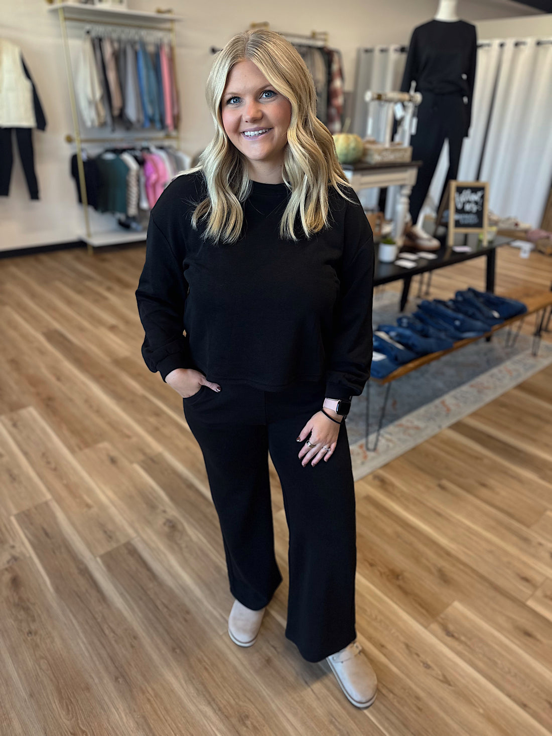 Dani Ribbed Pullover & Pants Set