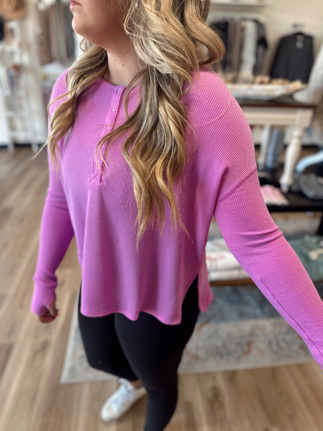 Sara Waffle Henley