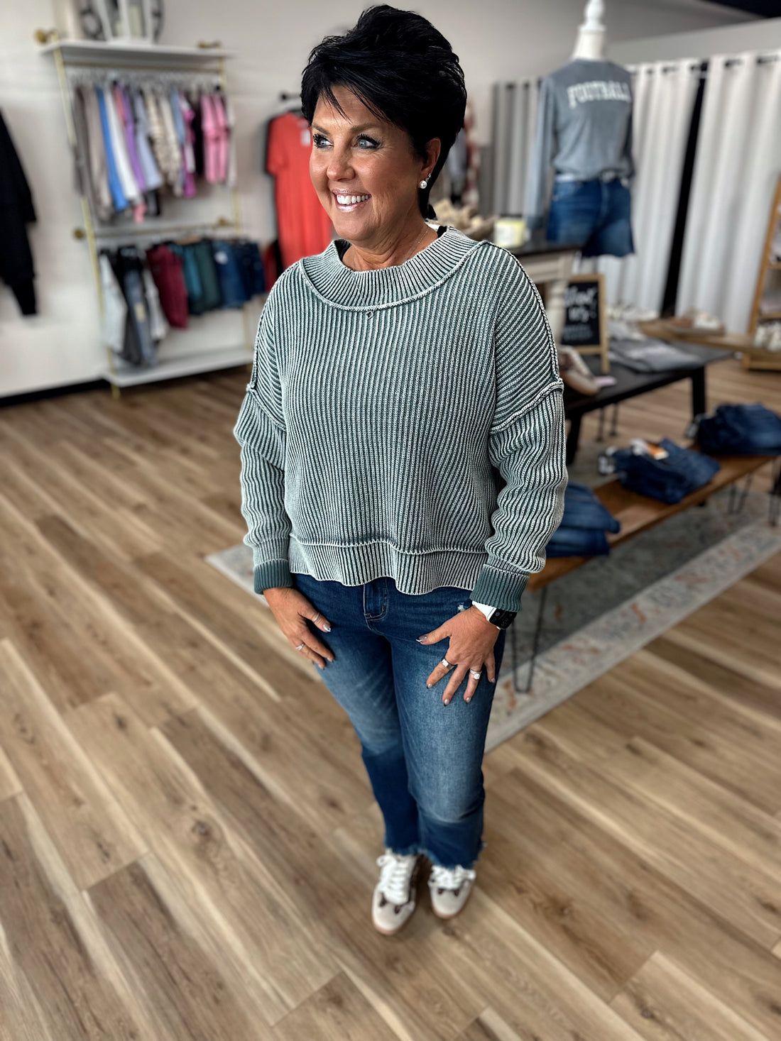 Mia Side Slit Oversized Sweater