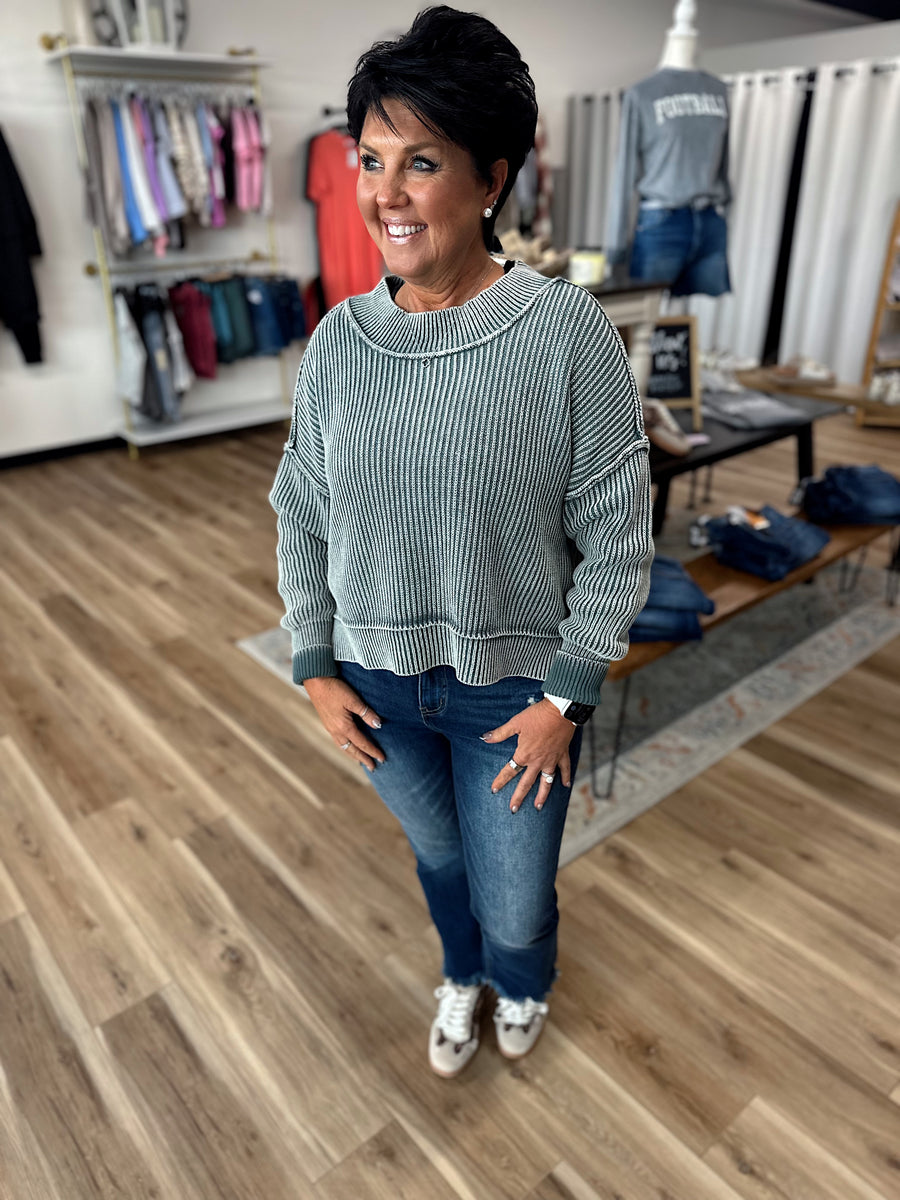 Mia Side Slit Oversized Sweater