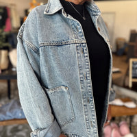 Beverly Washed Oversized Denim Jacket