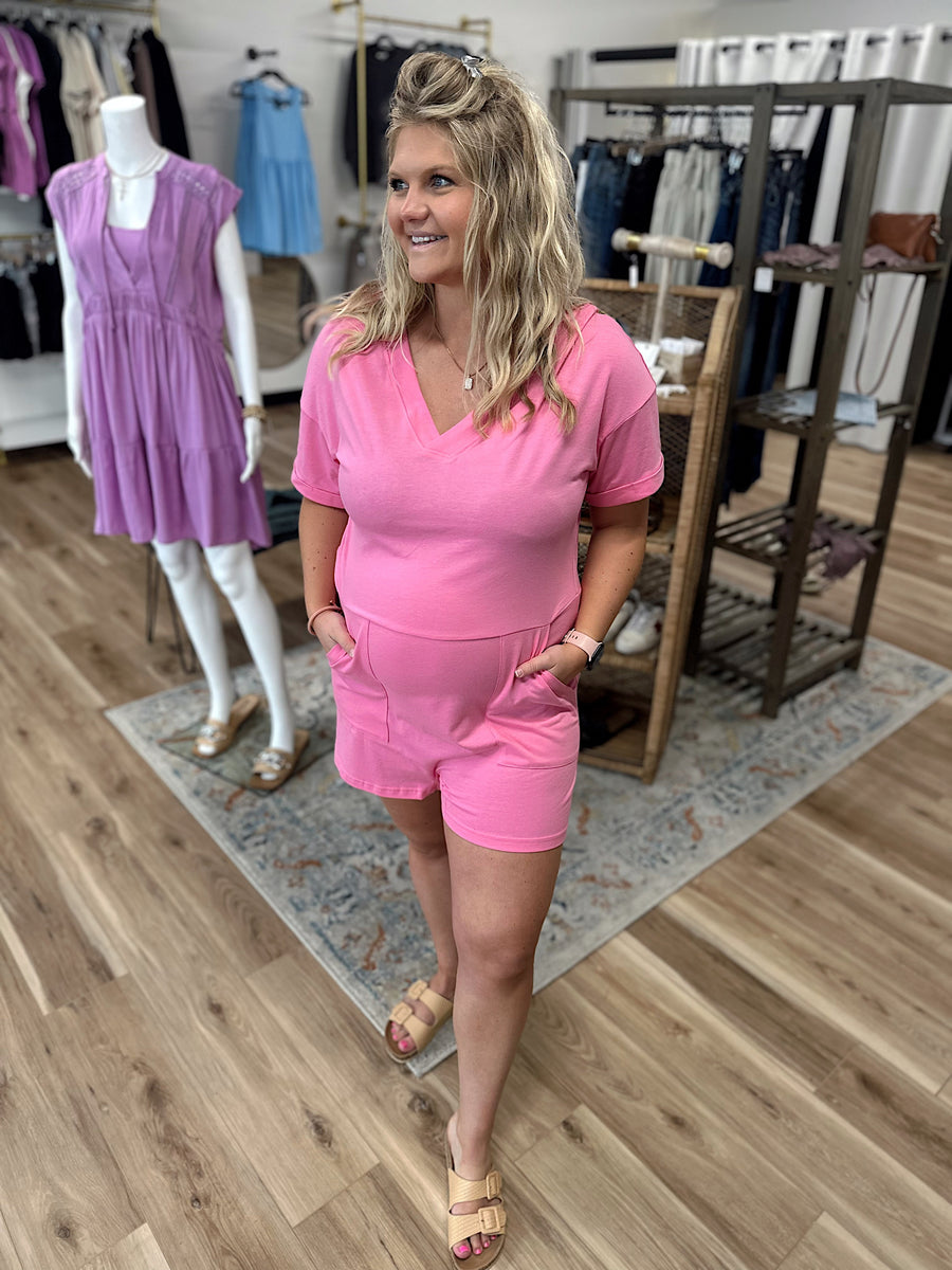 Rachel V-Neck Romper