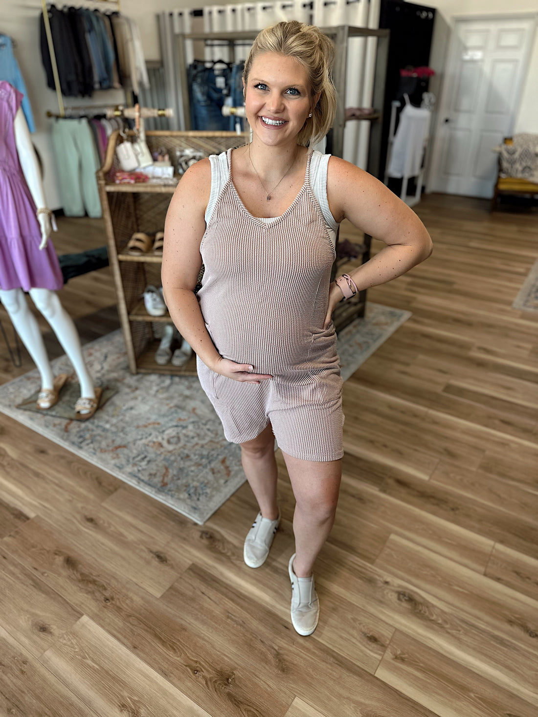Markie Ribbed Romper