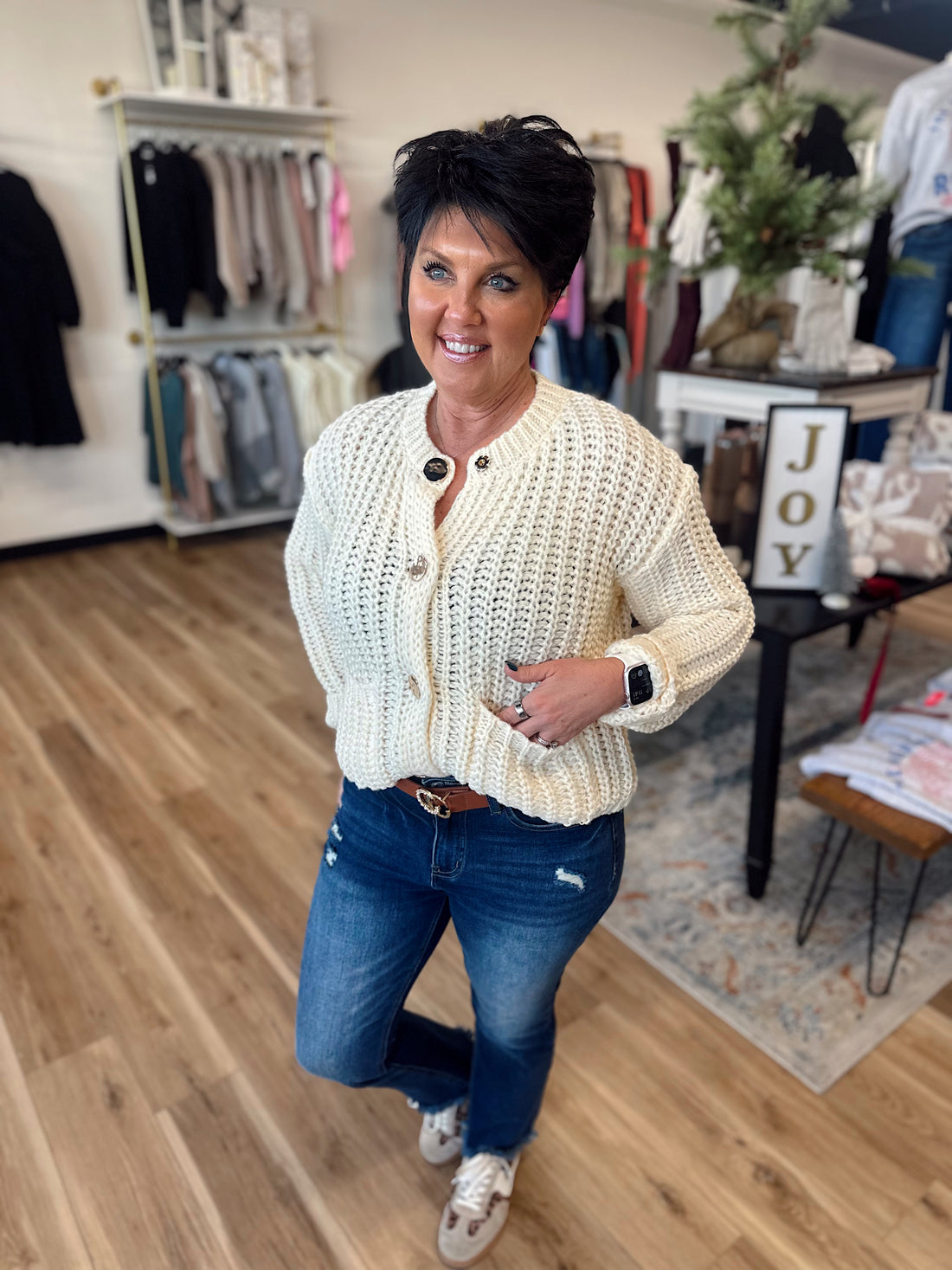 Breia Chunky Knit Cardigan