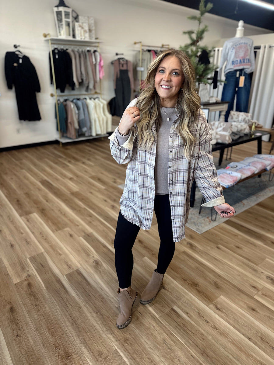 Emma Oversized Button Up Flannel