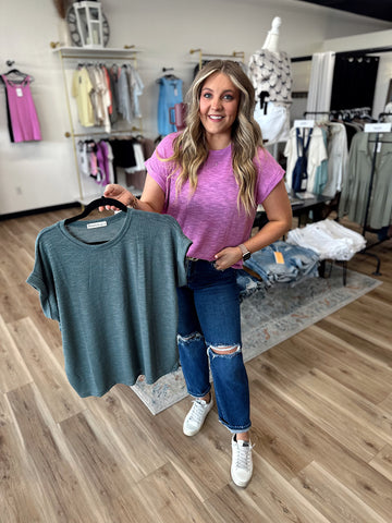 Bethanie Rolled Sleeve Tee
